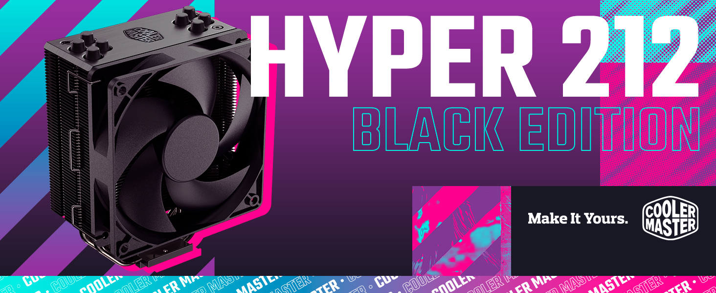 Кулер CPU Cooler Master Hyper 212 Black 2021 V2 з RGB-вентилятором SF120R та підтримкою LGA1700
