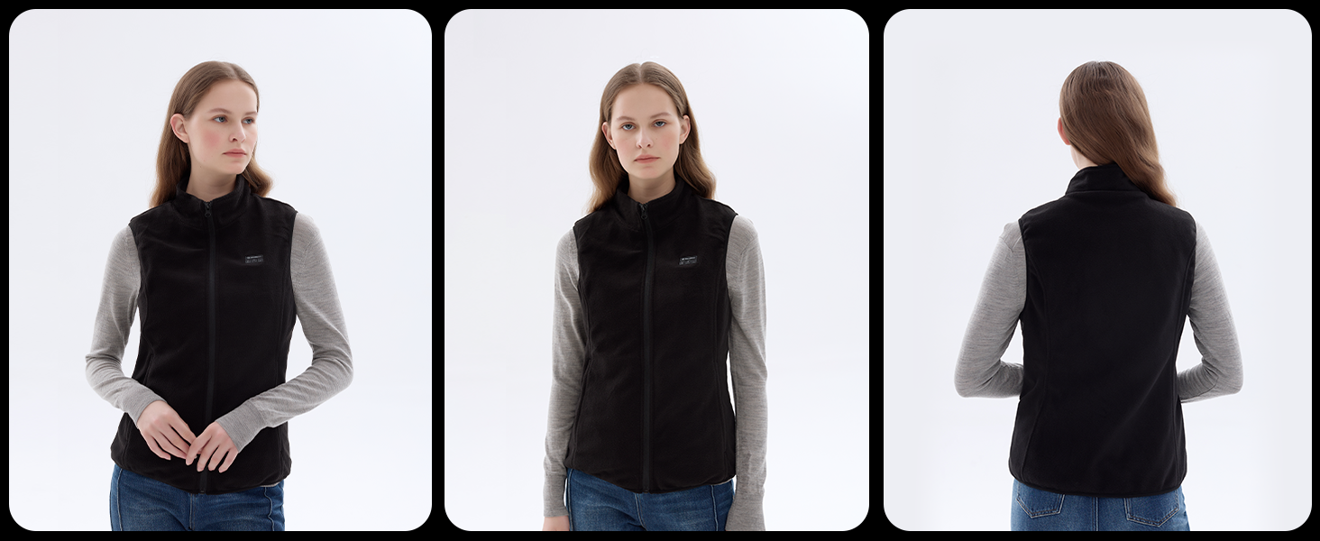 Електрична гріюча жилетка для жінок з Powerbank 16000mAh 7.4V - тепла жилетка для сноубордингу, катання на моториках та активного відпочинку