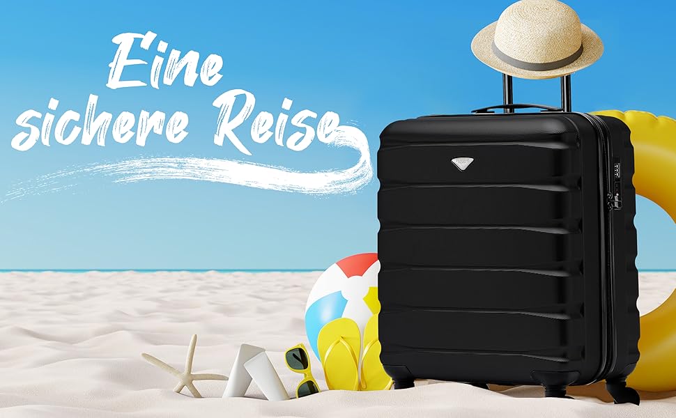 Чохол для багажу Flight Knight: легкий, жорсткий, на 4 колесах, ручна поклажа (56x45x25 см)