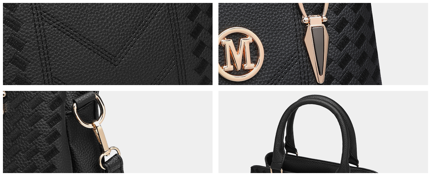 Сумка жіноча Miss Lulu середнього розміру через плече, сіра з личі-текстурою, з гаманцем та внутрішніми кишенями для роботи, відпочинку, повсякденного використання