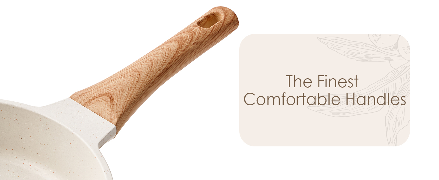 Набір сковорідок з антипригарним покриттям RIOVARM з кришками для індукційних плит. Набір посуду з гранітним покриттям, без PFOA, сковорода для омлетів 20/24/28 см