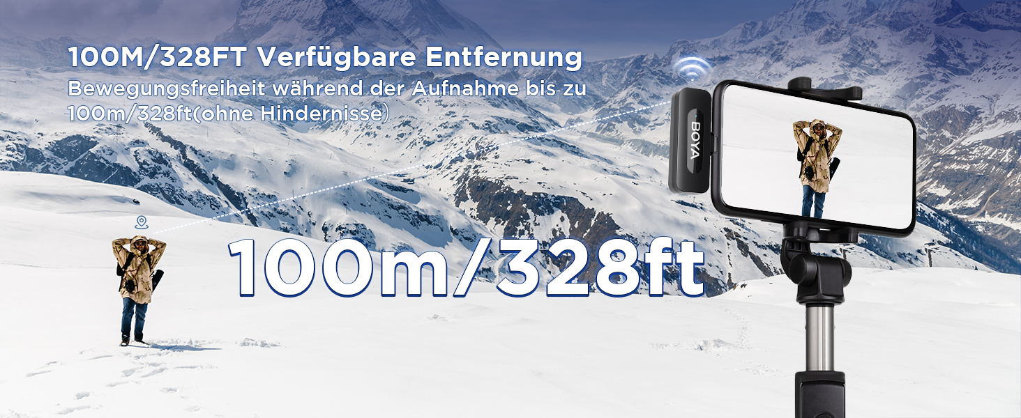 Мікрофон Boya BY-V10 USB-C: бездротовий мініатюрний мікрофон з шумозаглушенням для Android, смартфонів, ноутбуків, YouTube, подкастів, Facebook, Vlogging