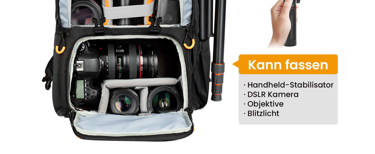 Рюкзак для фотокамери TARION: водонепроникний, для DSLR/SLR, з відділенням для ноутбука 15.6