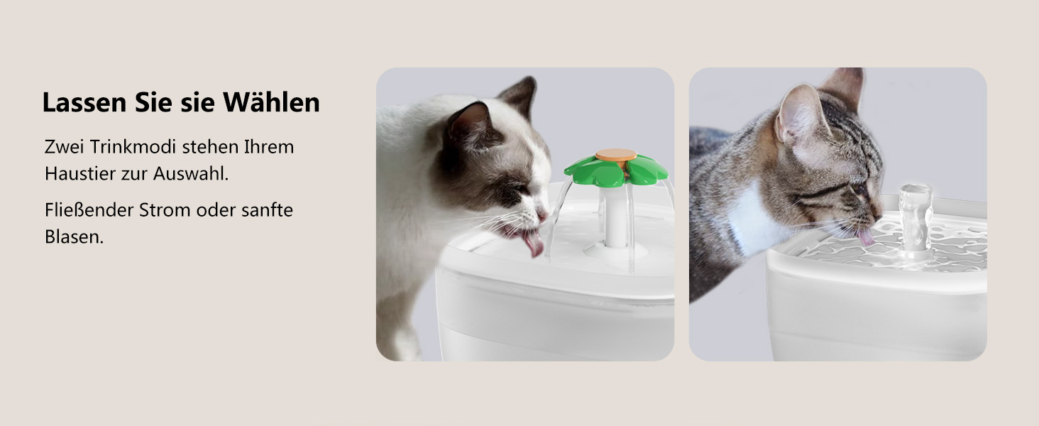 Автоматичний годівниця та фонтанчик для котів Puppy Kitty, 180 днів роботи від батареї, легкий у чищенні, голосове керування, 3L годівниця та 2L фонтанчик (Бежевий)