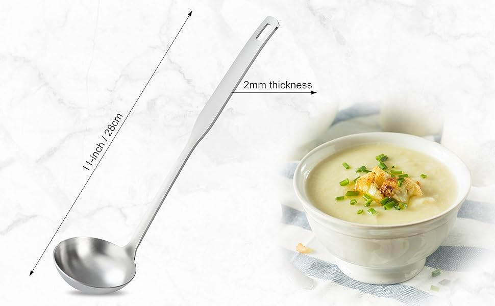 Набір кухонних аксесуарів Pleafind 4 шт. з нержавіючої сталі (304) - ложка, шумовка, лопатка, ложка для супу