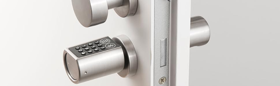Електронний дверний циліндр VisorTech із кодовим замком, Bluetooth і додатком – кодовий циліндр для дверей