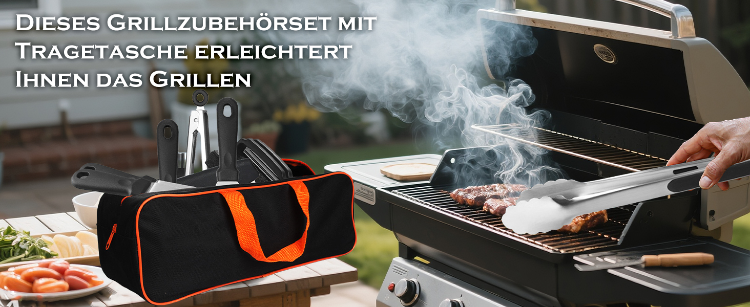 Набір шпателів для грилю з нержавіючої сталі (35 шт.) - набір для тепаньякі, сет для смаш-бургерів, з пресом для бургерів та аксесуарами для планчі, для грилю, пікніка, кемпінгу