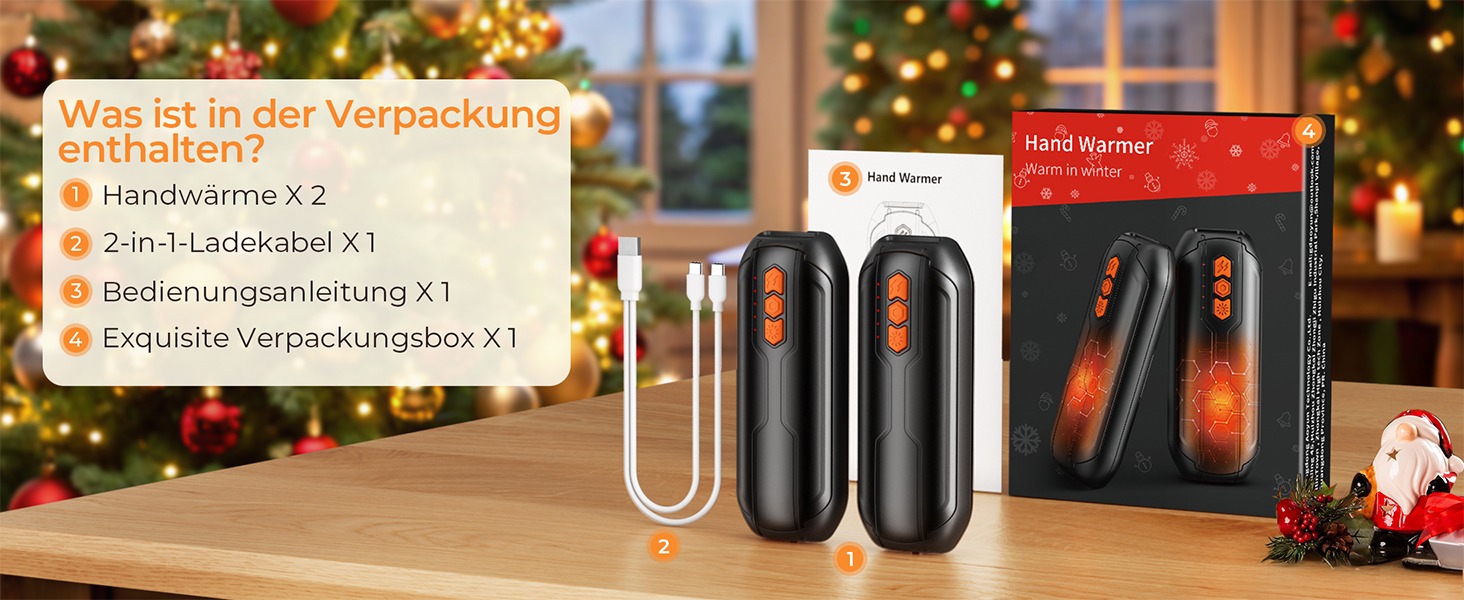 Електричні грілки для рук 2 шт., USB, з LED, 5 рівнів нагріву, до 55°C, багаторазові, для активного відпочинку, полювання, кемпінгу, зими, рожеві