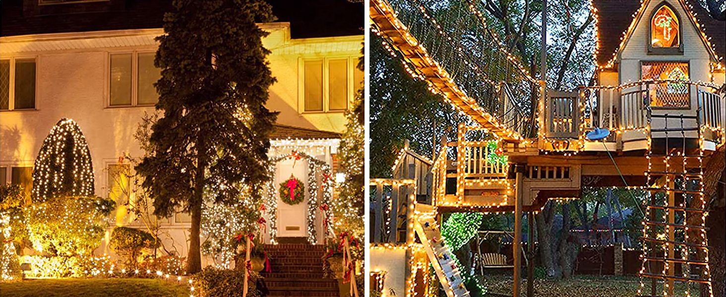 Льо́дко́ва гірля́нда LED 220, 25 метрів, 8 режимів, вологостійка, мідний дріт, з пультом, для дому та саду