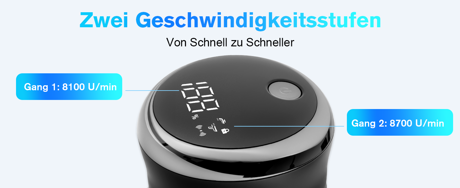 Електричний бритва Carehabi для гоління голови, чоловічий, водонепроникний IPX6, 7D плаваючі головки, LED-дисплей, акумуляторна, для сухого та вологого гоління, для подорожей