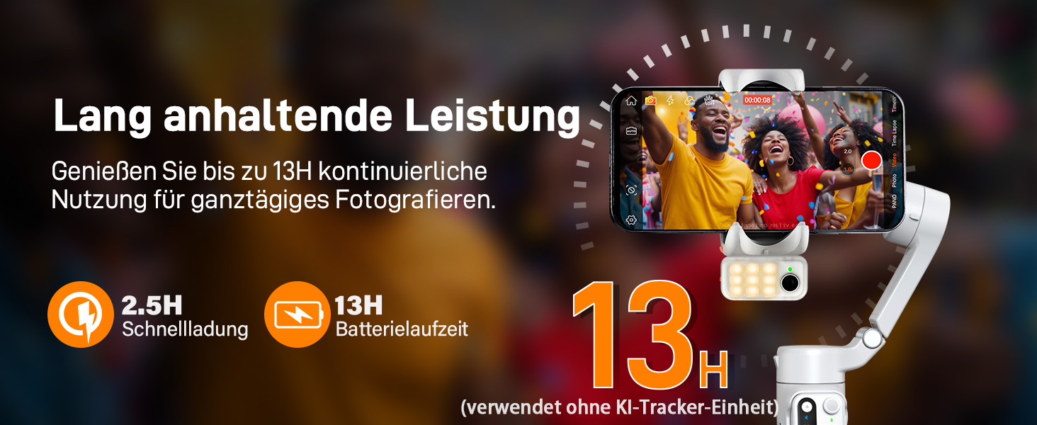 Hohem iSteady V3 - Стабілізатор для смартфона з контролером, AI-трекером та розсувним штативом, 3-осьовий