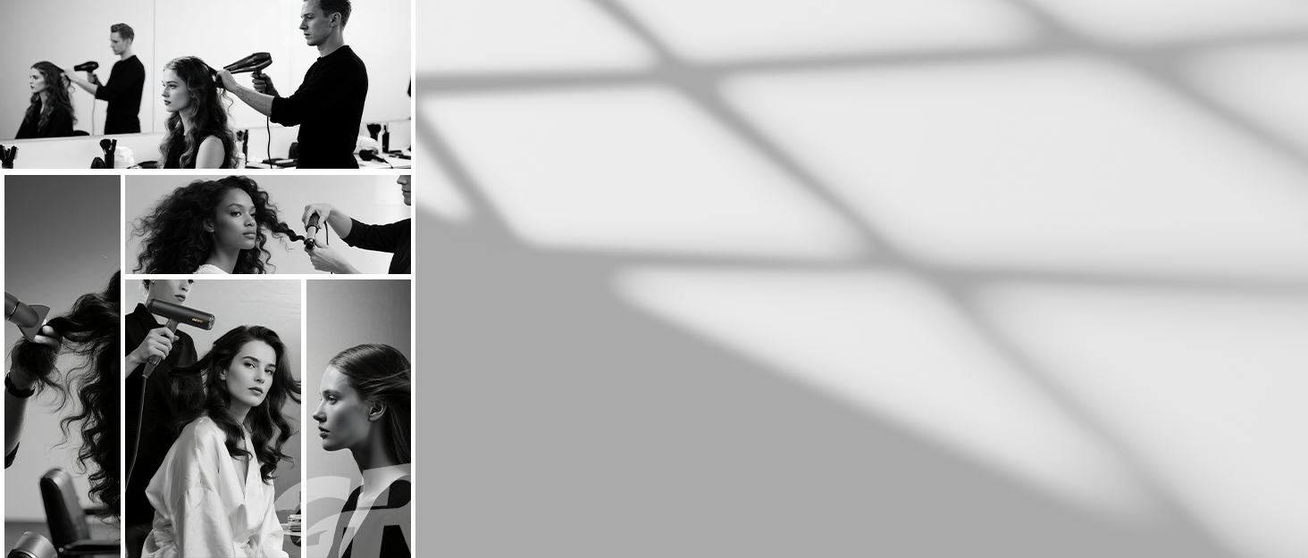 Професійний іонізатор для волосся Profi Föhn 2400W - фен з дифузором, 3 режими, 2 швидкості, охолодження, для дому та салону (матова чорнота)