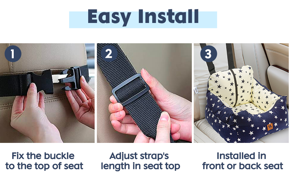 Автокрісло для собак маленьких порід, миється, стійке до плям. Зручне автокрісло для маленьких собак, безпечне, з високоякісного матеріалу та кишеню для зберігання. Супер м'яка бавовна PP, комфортне (Бежевий, Medium)