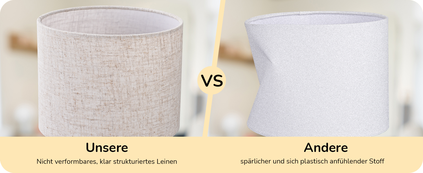 EDISHINE Настільна лампа, сучасний дизайн, індустріальний стиль, E14 цоколь, вінтаж, для спальні, вітальні, бежево-чорний льон + чорний