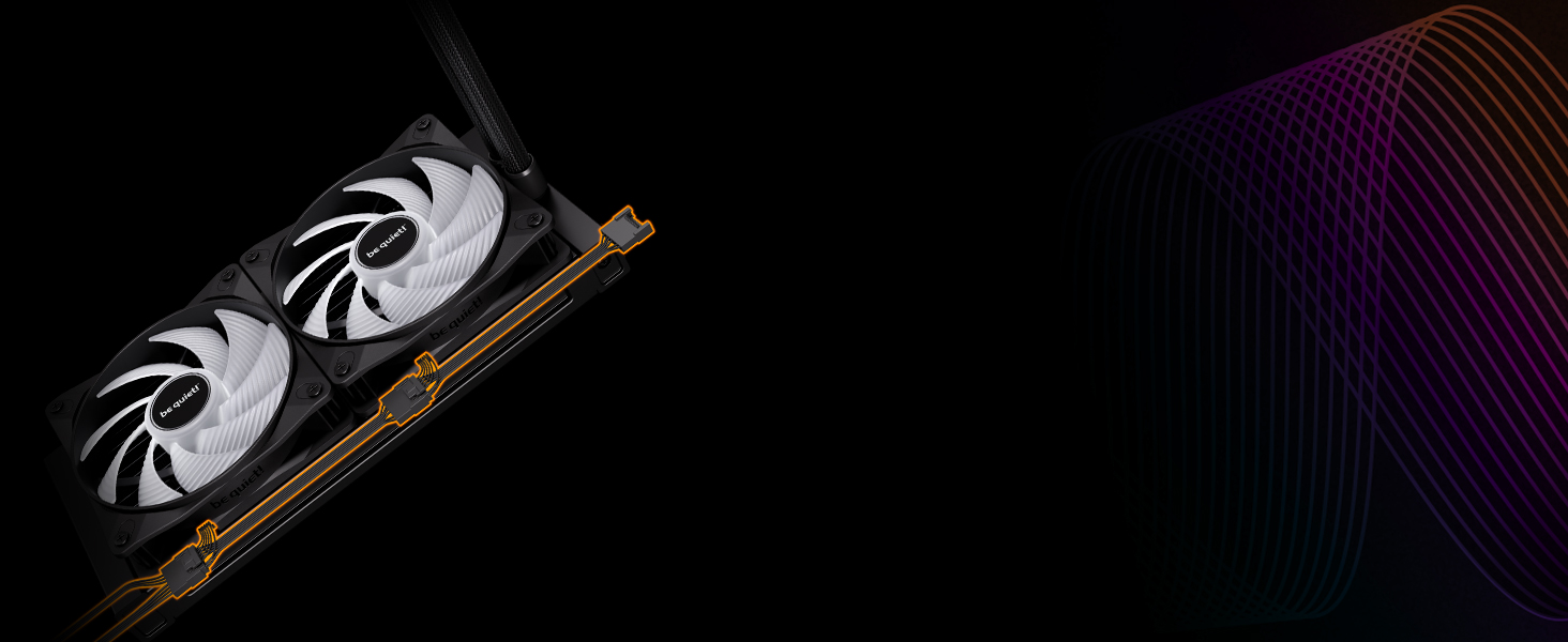 Система водяного охолодження be quiet! Pure Loop 3 LX 240mm - для AMD/Intel, 2x 120mm вентилятори, тиха помпа