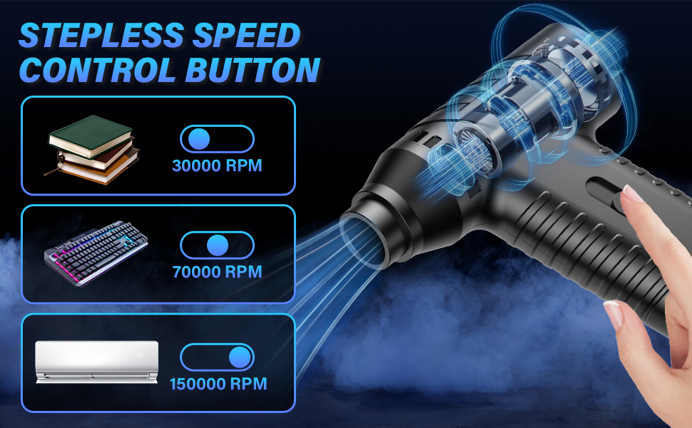 Електричний пилодув AK-01 з акумулятором 4000mAh: для чищення ноутбука, клавіатури, авто та офісної техніки