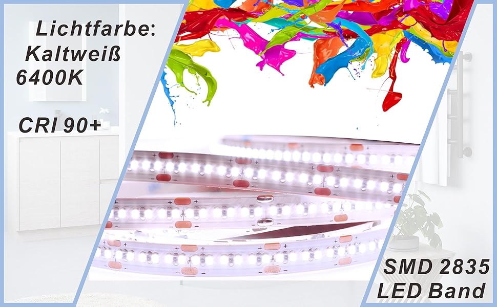 Дзеркало для ванної кімнати AQUABATOS LED 50x70 см з підсвічуванням, сенсорним вимикачем, регулюванням температури світла (6400K), IP44, CE, енергозберігаюче.