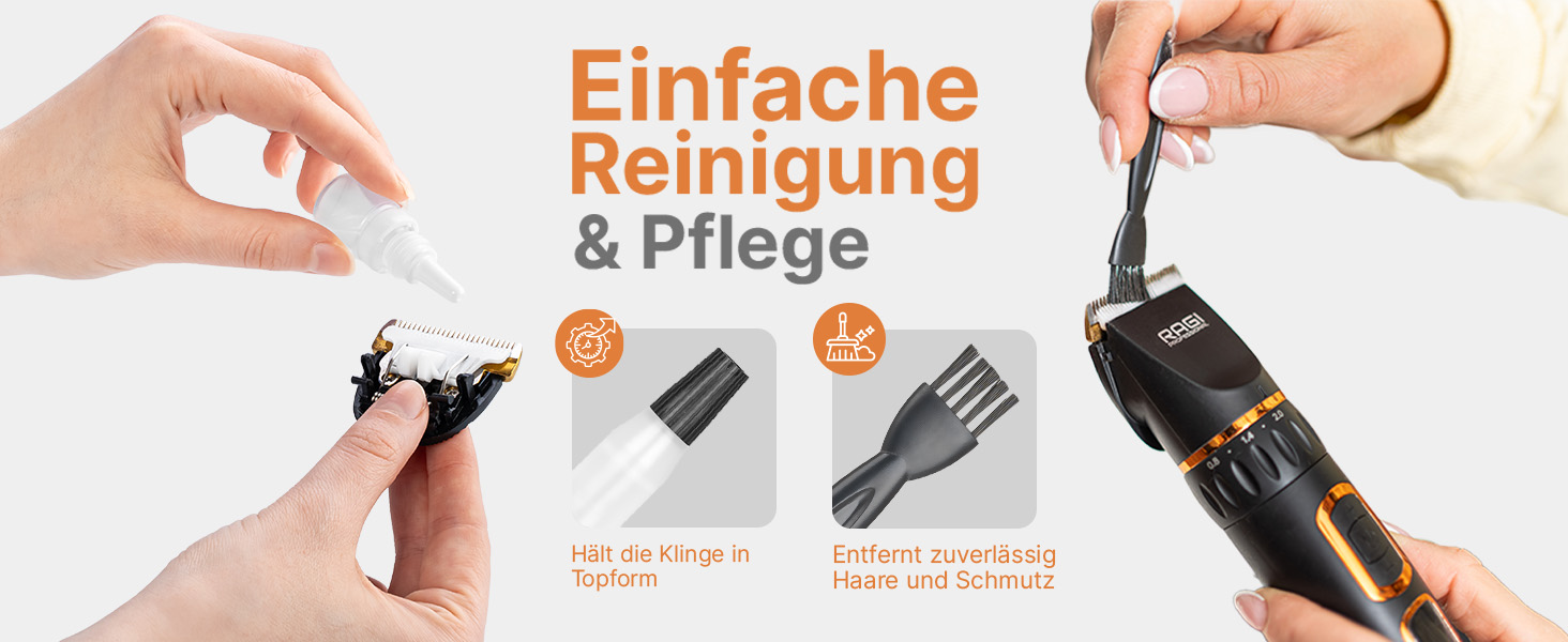 Машинка для стрижки собак RAGI - бездротова, тиха, акумуляторна для собак та котів, чорна