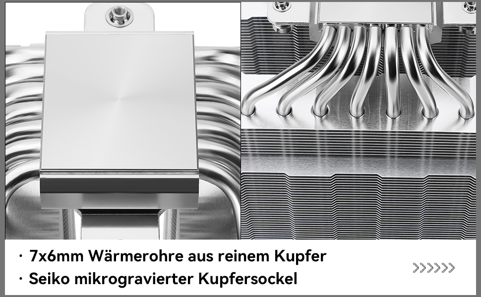 CPU кулер TR PS120SE ARGB з 7 тепловими трубками, Dual PWM вентилятор, технологія AGHP, під AMD AM4 AM5/Intel 1700/1150/1151/1200
