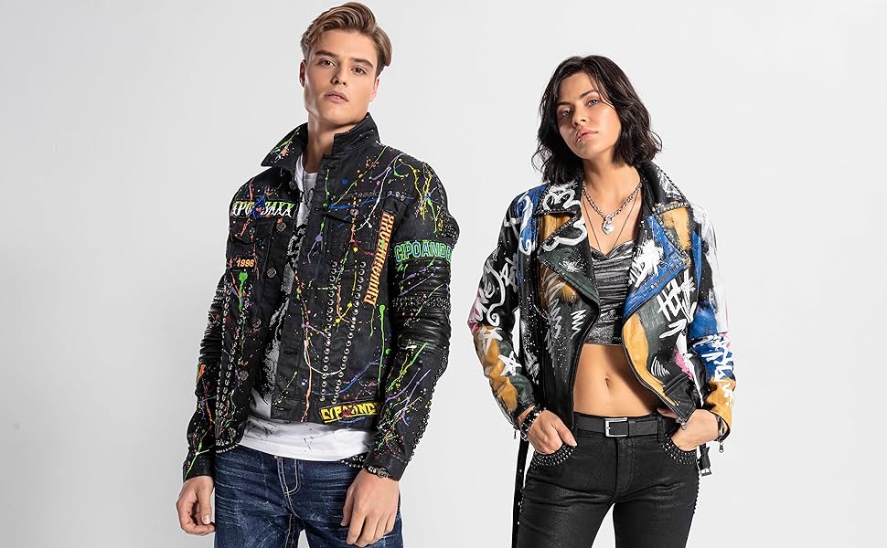 Чоловічі джинси Cipo & Baxx Iceblue Slim Fit 31W/34L з потертостями та стразами