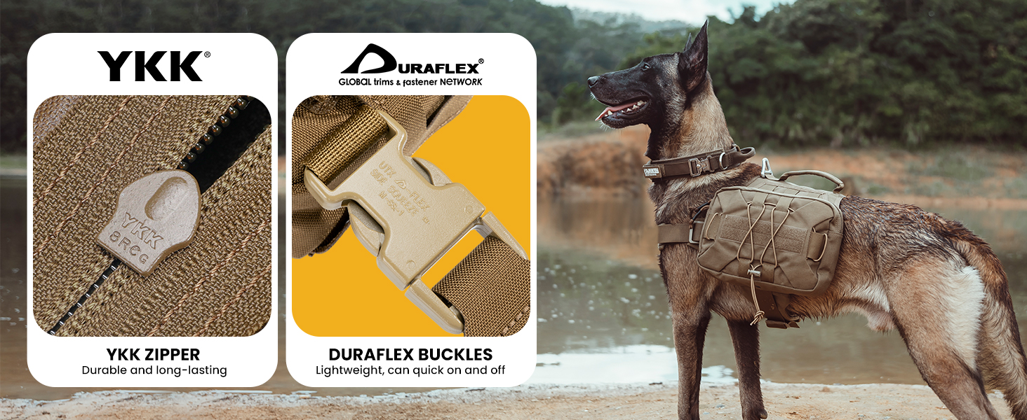 Рюкзак для собак RGN-L: місткий, для подорожей, кемпінгу та хандрингу. Підходить для середніх та великих собак. Військовий зелений.