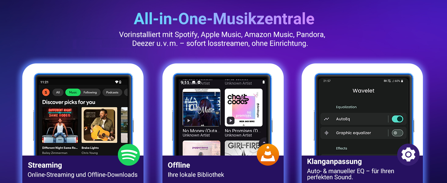 MP3 плеєр Mechen 160GB Android 5