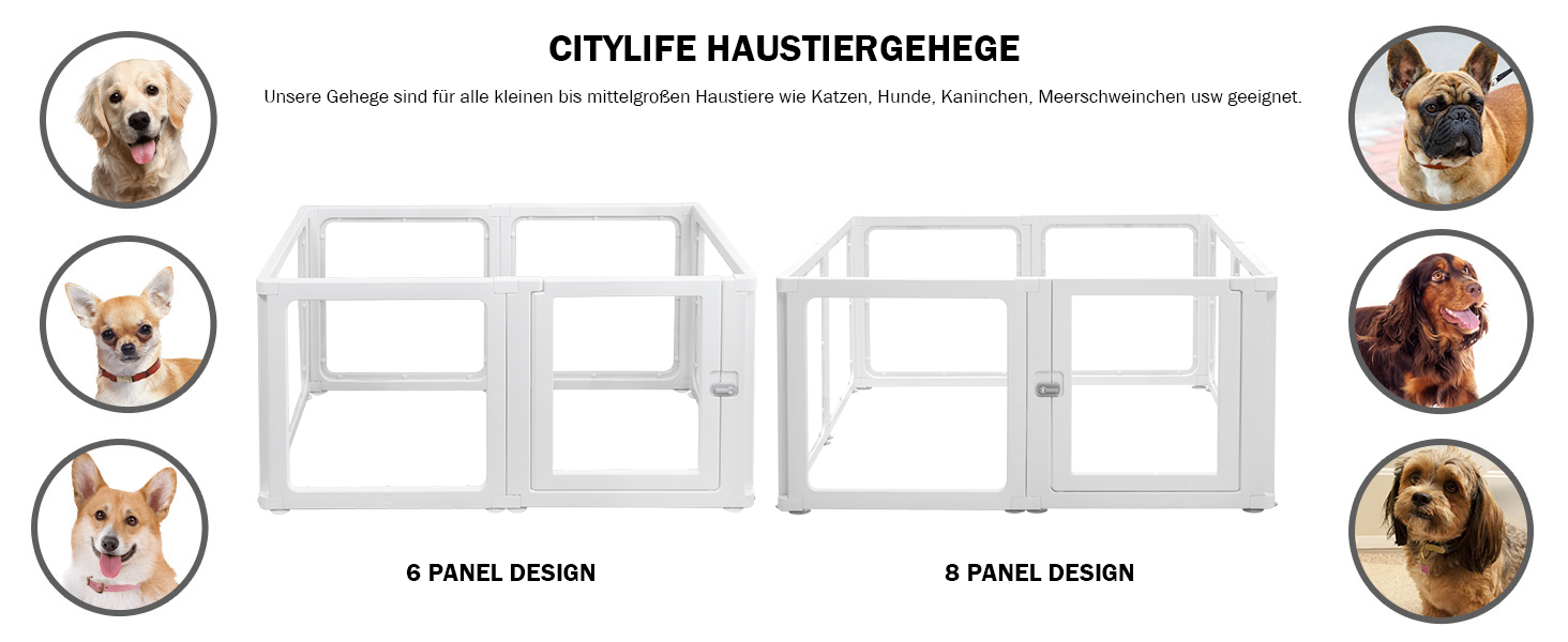 Кігульник для собак Citylife 8-TLG, 60 см, з дверцятами, для квартири, XXL, для собак, котів, кроликів, рухливий, антиковзкий