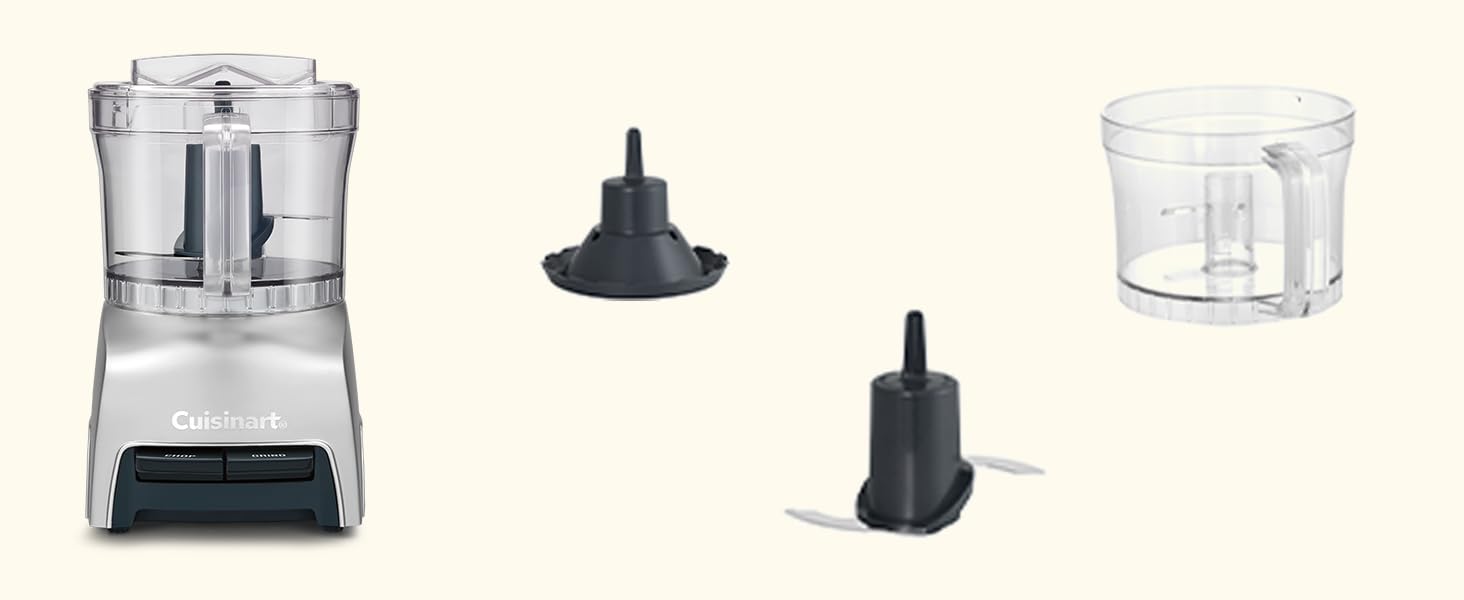 Cuisinart Pixie Chopper: Зеркалеро 0.7л з 2 швидкостями, SmartPower-лезо, BladeLock, компактний, миючий, BPA-free, для соусів, пасти