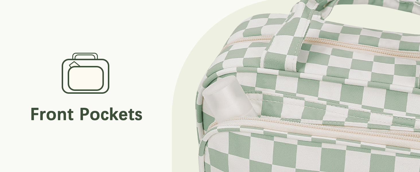 Косметичка для жінок Narwey з петлею для підвішування, велика, органайзер для косметики, сітка м'ятного кольору (середній)