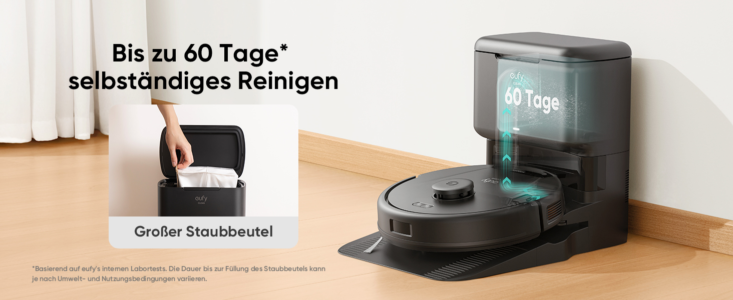 Робот-пилосос eufy L60 Hybrid SES з функцією миття, потужність 5000Pa, лазерна навігація iPath, для ретельного прибирання, ідеальний для волосся та твердих підлог (відновлений)