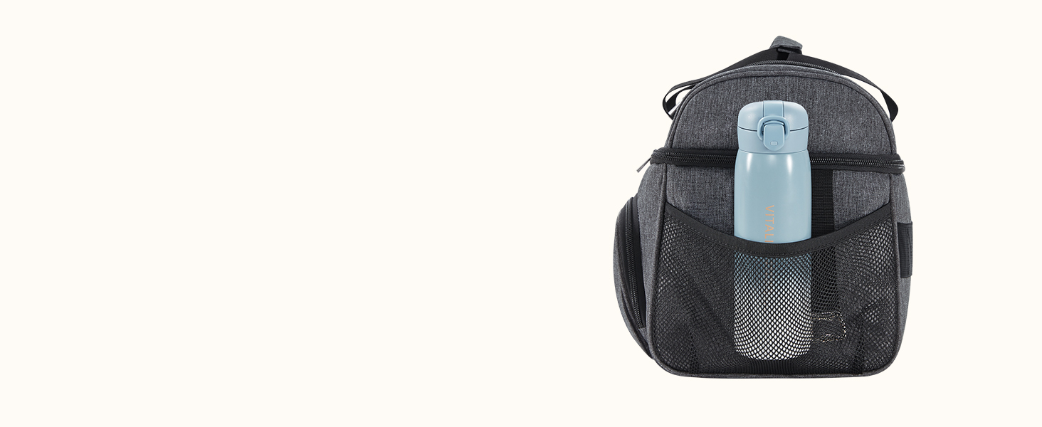 Термосумка LifeWit 23L для пікніка, пляжу, роботи та подорожей (темно-сірий)