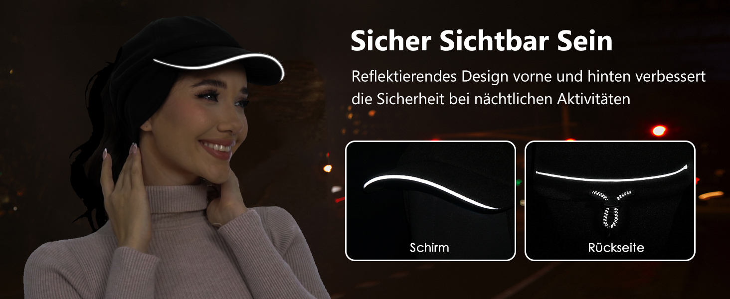 Флісова шапка-пончик GADIEMKENSD для жінок з відбиваючими елементами, регульованим козирком та нагрівачами для вух, 55-58, хакі