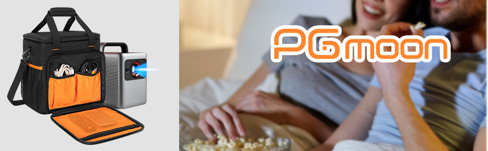 Чохол для проектора PGmoon, сумісний з Nebula Mars 3/Cosmos Laser 4K/SE, з кишеньками для аксесуарів (патентований дизайн)