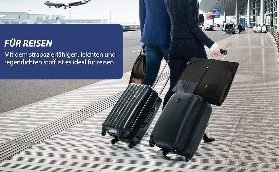 Чохол для одягу з відділенням для взуття 100x60 см - водонепроникний, антигрибковий, захист від комах