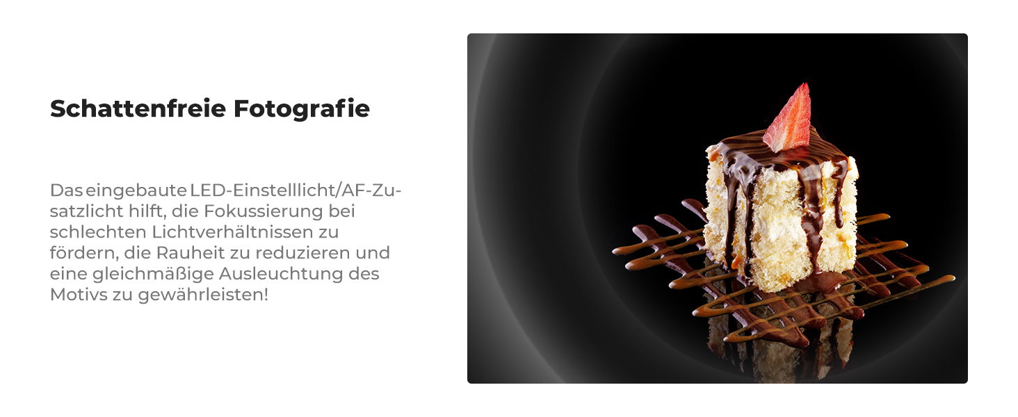 Кольцевий світловий прилад K&F Concept TTL для Nikon DSLR, GN 14, з AF-підсвічуванням та адаптерними кільцями