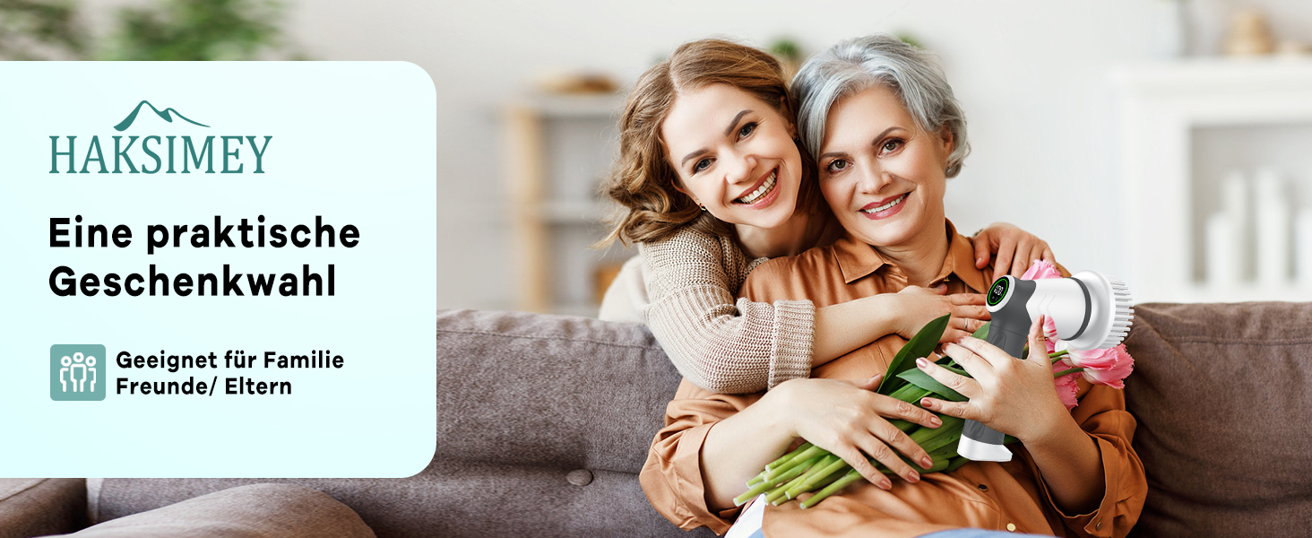 Електрична щітка для прибирання, бездротовий скрубер Power Spin з 7 насадками, 2 швидкості. Ідеально для плитки, душових кабін, скла та ванної кімнати