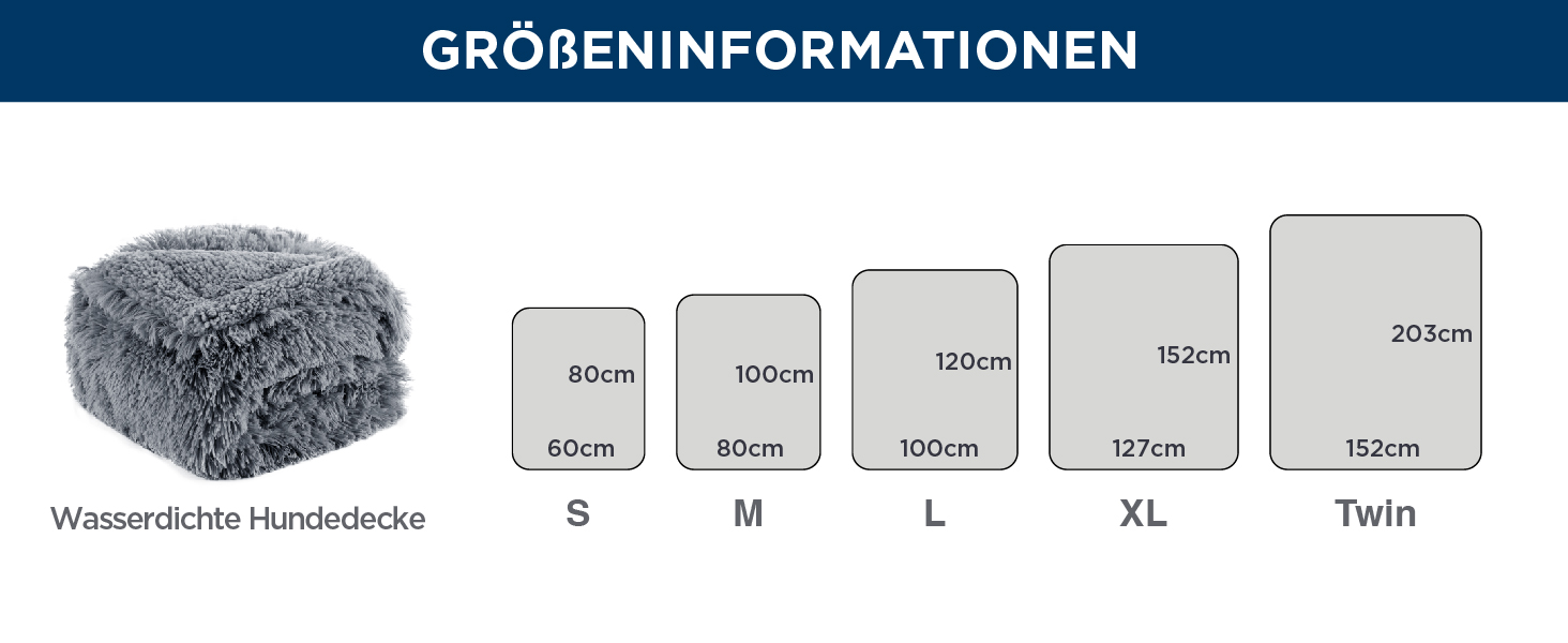 Водонепроникний коврик для собак BEDSURE 100x120 см - м'який, плюшевий, для великих собак та котів, сірий