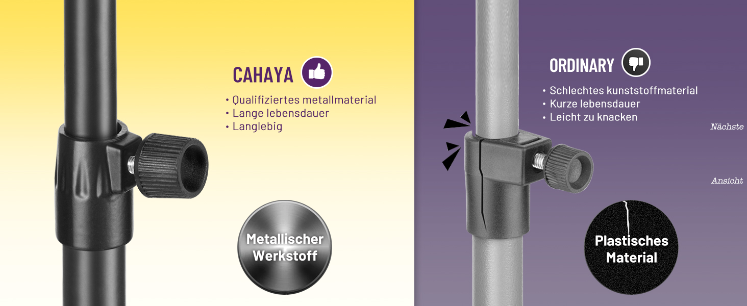 Металевий портативний підставка для нот CAHAYA CY0204 чорна - регульована, 2-в-1 з сумкою