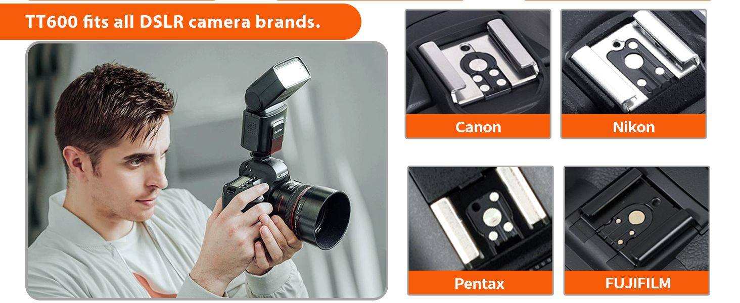 Спалахувач Godox TT600 2.4G для Canon, Nikon, Pentax, Olympus, Fujifilm, Panasonic, Pentax камер