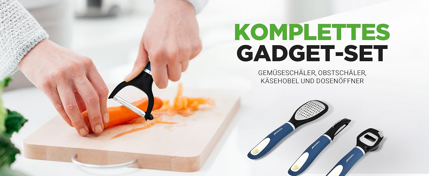 Набір кухонного посуду NutriChef 54 елементи – сковороди, каструлі, аксесуари, з ножами, формами для випічки – для Induktion, газу та електро – здорове та знежирене приготування їжі