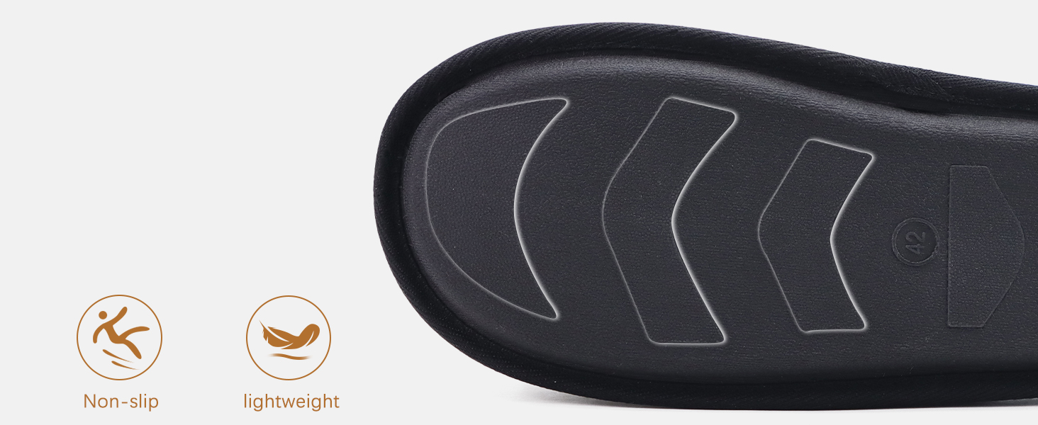 Тапочки жіночі COFACE з фетру, теплі, зручні, з м'якою підкладкою, чорні, розмір 38 EU