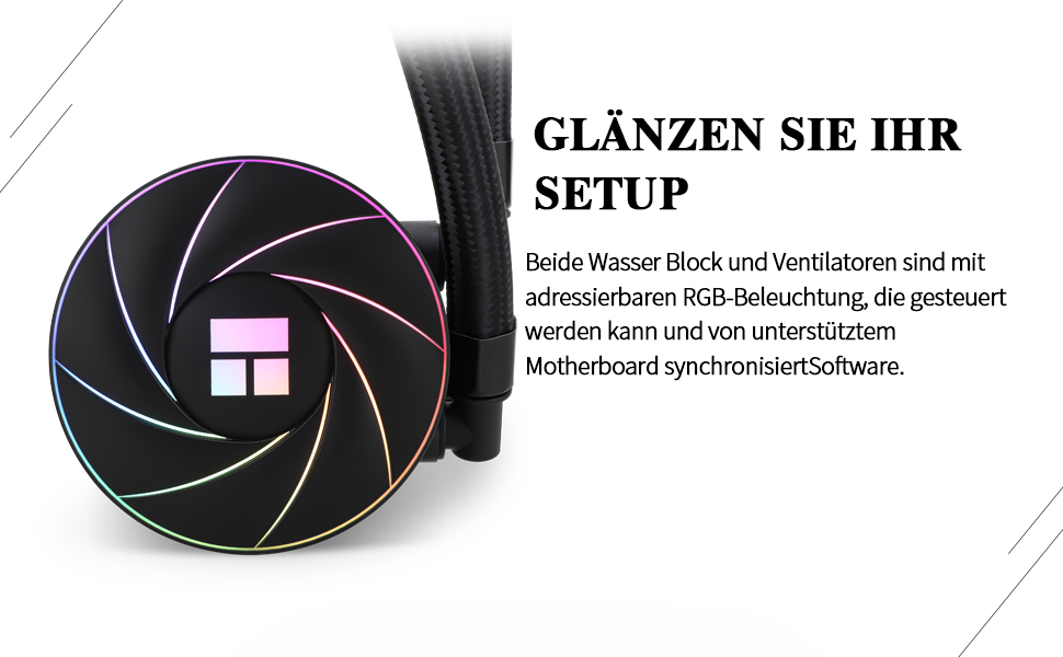 Thermalright AQUA ELITE 360 ARGB: Система водяного охолодження CPU з 3 вентиляторами 120mm, для AMD/Intel, 1550RPM