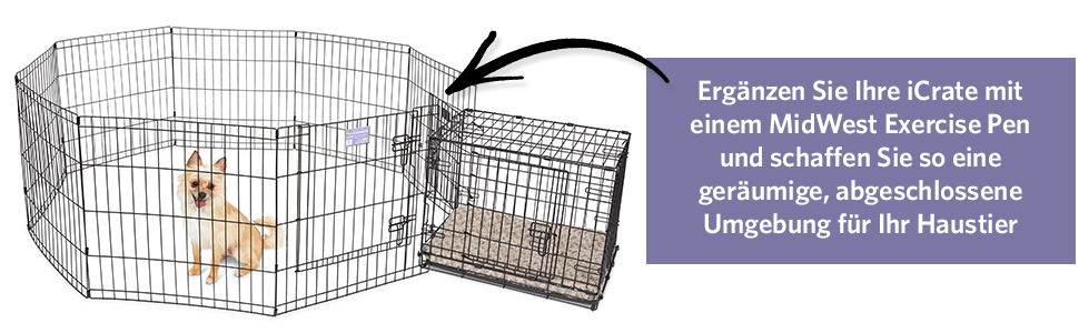 Кія для собак Midwest Homes iCrate Modell 1536DDU, чорна, 90 см, з одною дверцятами, витримана підставка, захисні ніжки, роздільник, патентні функції