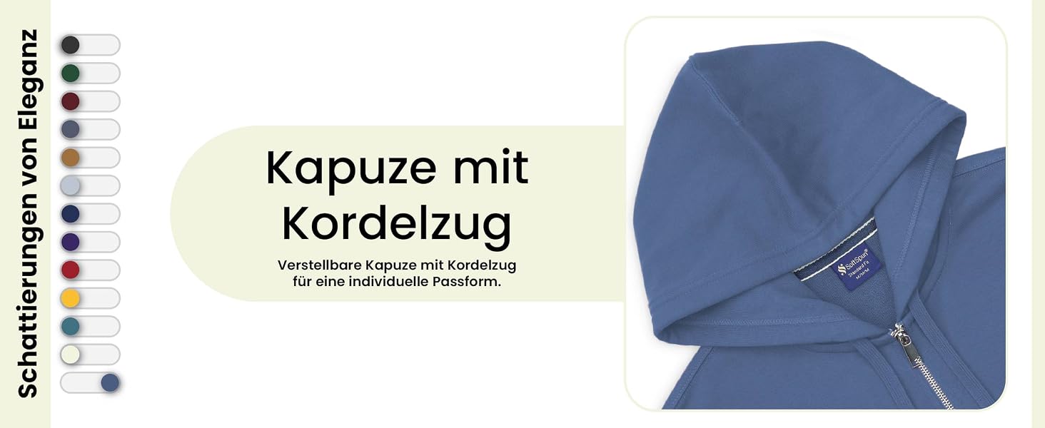 Унісекс худі на блискавці SoftSpun зі 100% бавовни, вінтажний індиго, розмір M