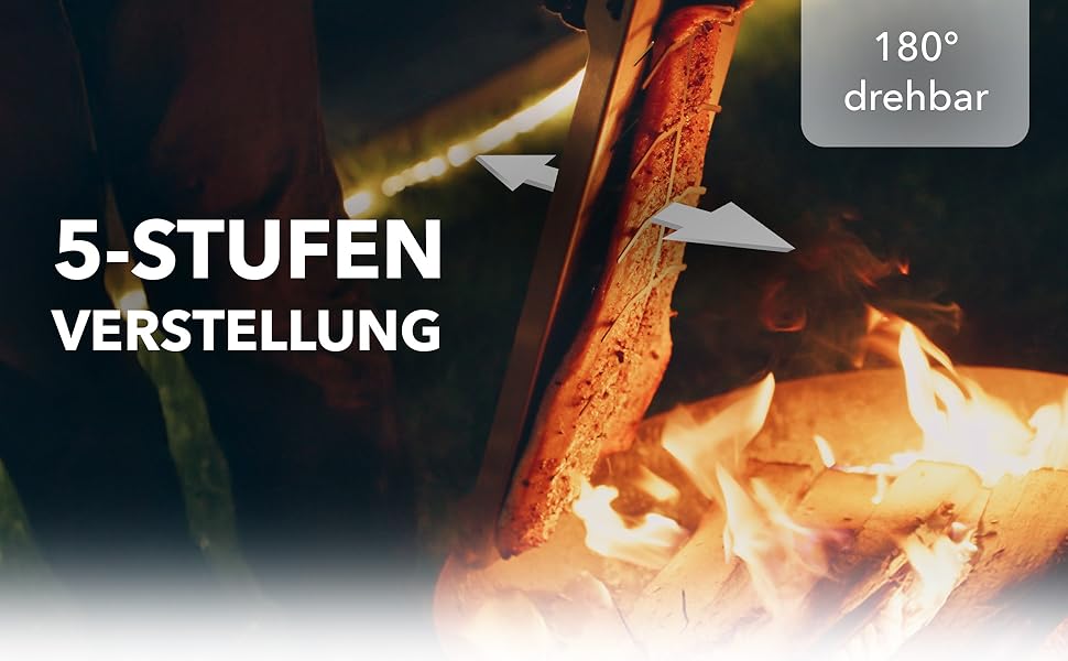 Bärenstahl Stainless Steel Salmon Grill Plank with Holder - Fireproof for Fire Pits & Charcoal Grills - Made in Germany