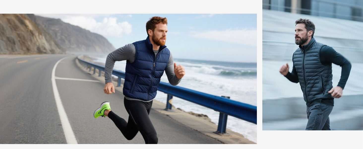 Little Donkey Andy Легка пухова жилетка для чоловіків, тепла безрукавка, outdoor-куртка для піших прогулянок, подорожей та бігу (S, Павіно-блакитний)