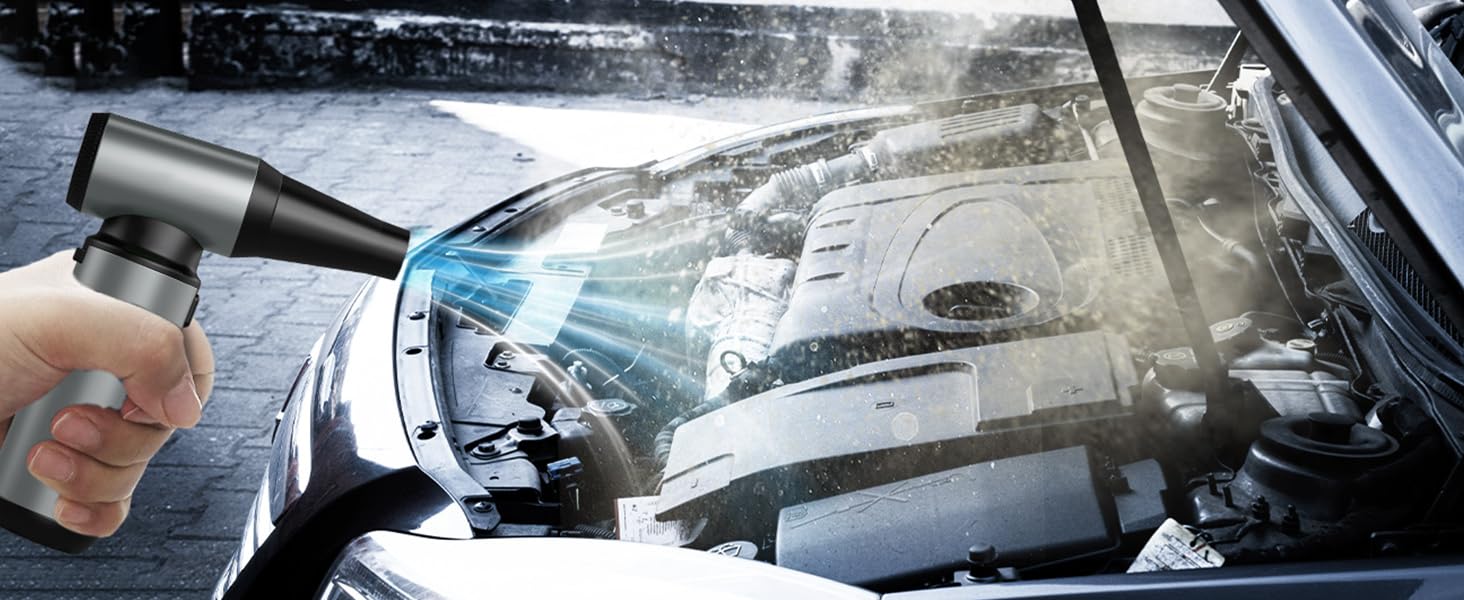 Електричний пилосос для повітряного продування, ультрапотужний, 3 режими, 200000 об/хв, з акумулятором 10000mAh, щіткою для чищення та USB-зарядкою, для чищення ПК