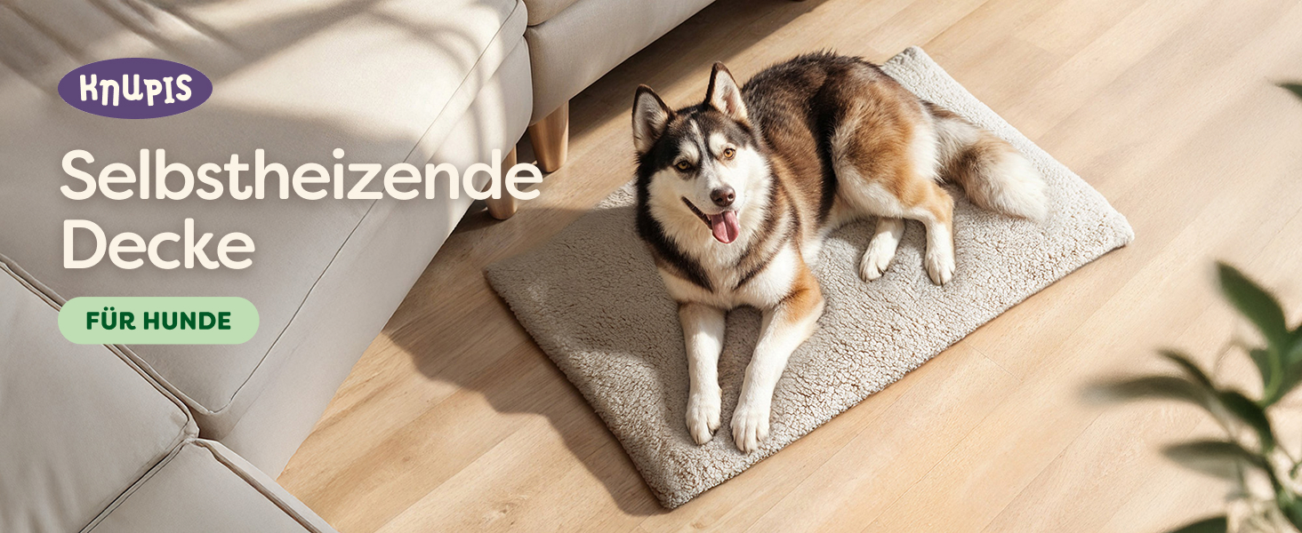 Самогріюча підстилка для собак, 90x60 см, знімний водонепроникний чохол, м'яка та тепла, з антиковзаючою основою (колір: коричневий)