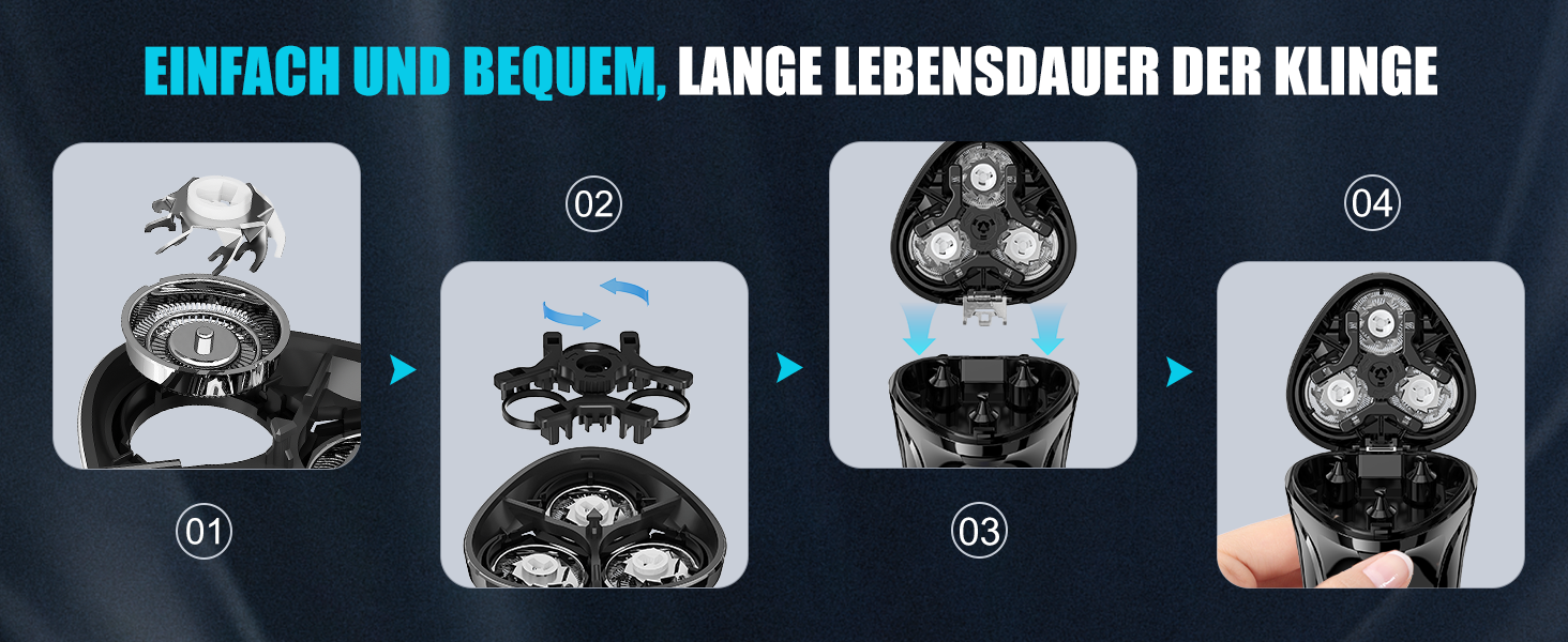 Електричний чоловічий бритва Brightup з тримером, IPX6, водонепроникний, USB-C, LED-дисплей, для подорожей, у кейсі