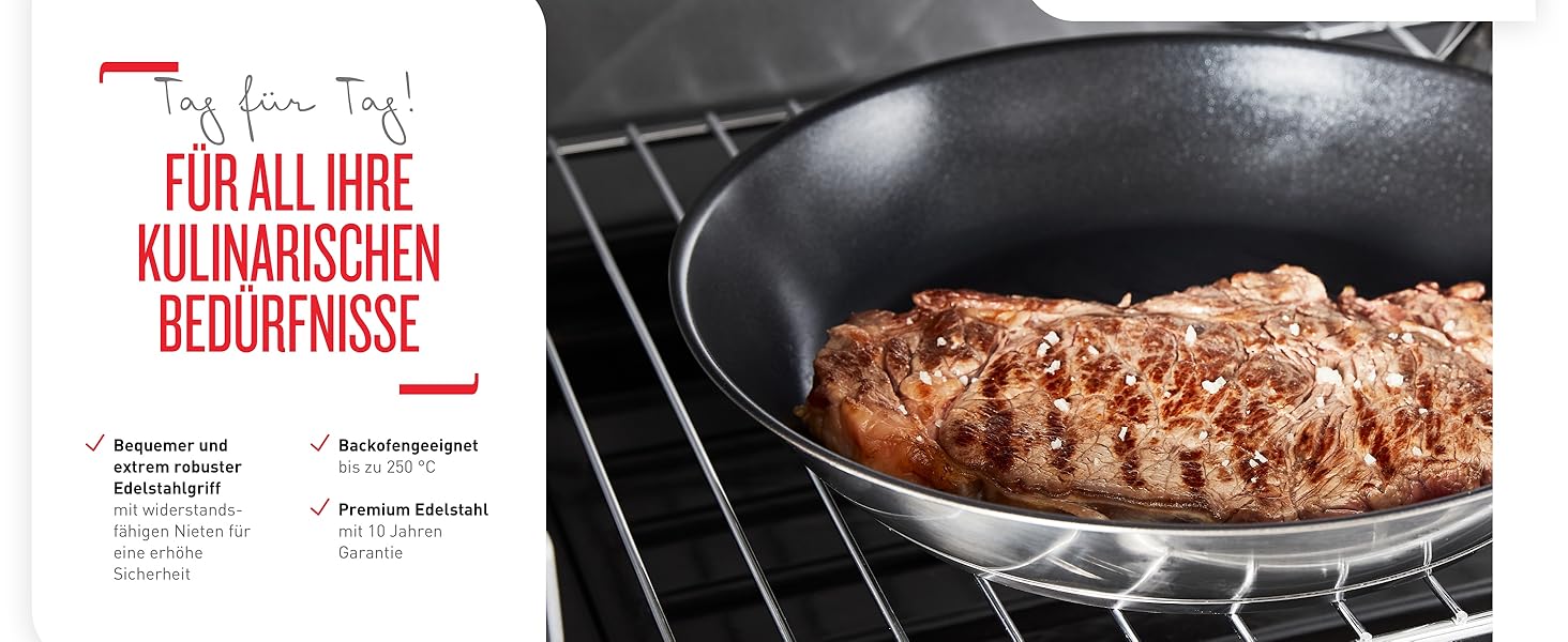 Сковорода Tefal Infinite Induction 28 см з антипригарним покриттям та індикатором температури